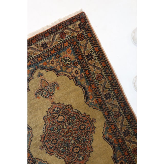 Early 20th Century Tabriz Antique Mat rug no. j1967 For Sale - Image 5 of 11