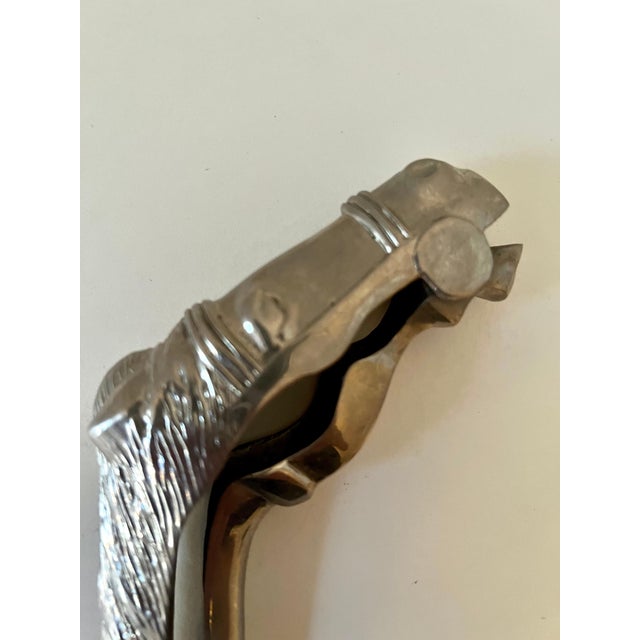 Mid 20th Century Italian Cesare Piccini Silver Plate Nutcracker in the shape of a Horse For Sale - Image 5 of 5