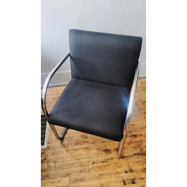 Metal Mid 20th Century Brno Tubular Chair by Mies Van Der Rohe for Gordon International For Sale - Image 7 of 11