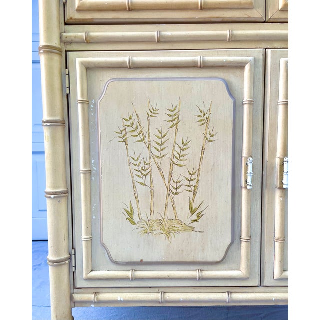 1960's Dixie Aloha Faux Bamboo China Display Chairish