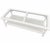 Vintage Faux Bamboo Glass Top Coffee Table in Super White Satin For Sale - Image 9 of 12