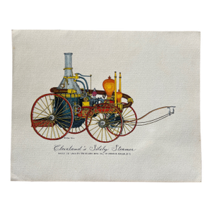 Late 20th Century Anthony Cavo "Cleveland's Silsby Steamer" Historical Fire Engine Print
