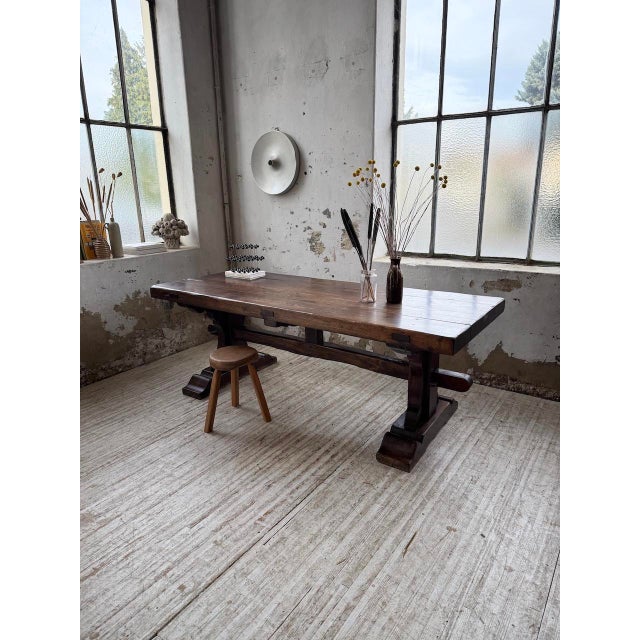 Oak Monastery Table, 19th Century For Sale - Image 6 of 18