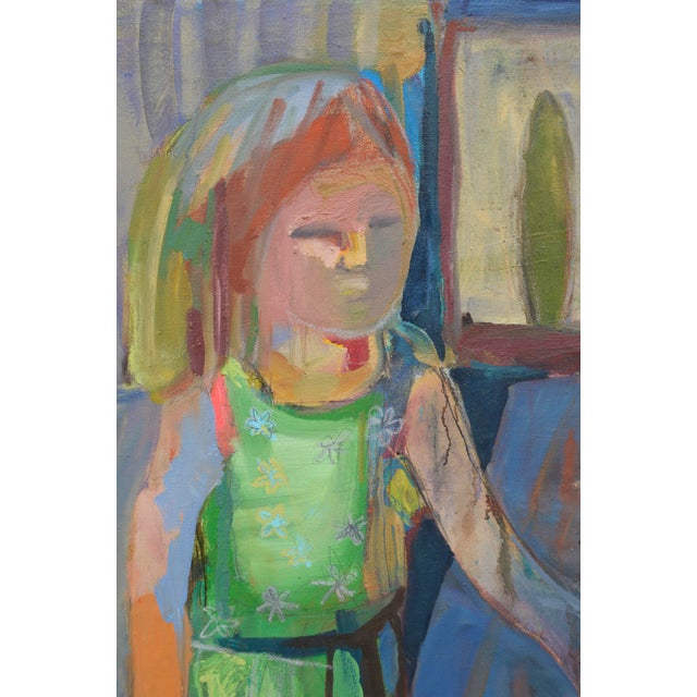 Abstract Expressionism Girl With Glass Abstract Expressionism by Kristin Cohen For Sale - Image 3 of 6