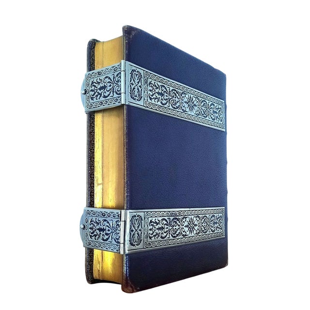 We are offering here an exquisite French Christian Catholic devotional book from 1881 with an Approval and Blessing by...