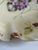 Antique 1900s Limoges France Handprinted Floral Scalloped Edges Gold Trim Serving Dish 7" For Sale - Image 12 of 16