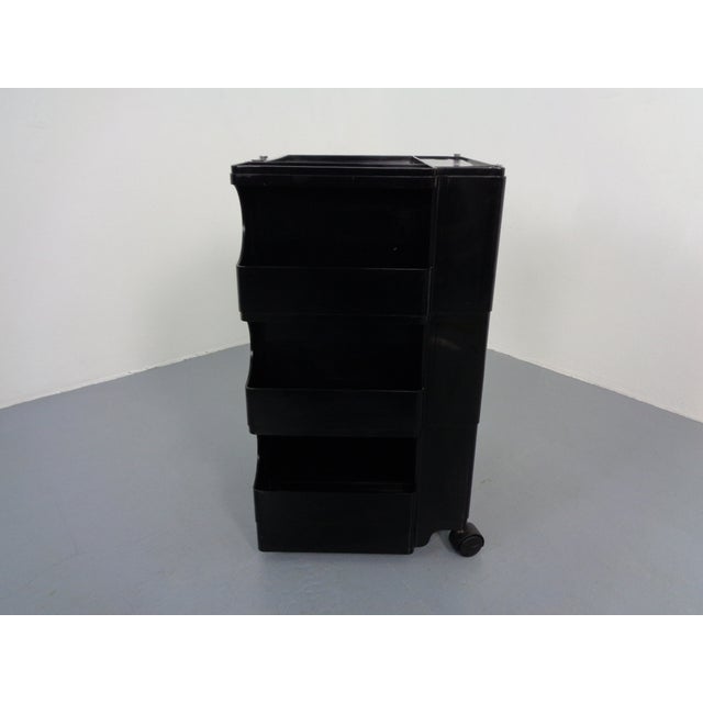 Black Black Boby Trolley by Joe Colombo for Bieffeplast, Italy, 1960s For Sale - Image 8 of 16