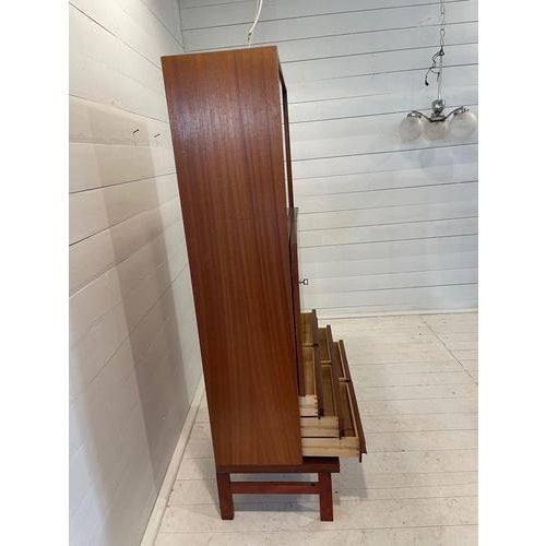Wood Vintage Display Cabinet by ZNZ Zilina, 1970 For Sale - Image 7 of 10
