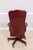 Hancock & Moore Hancock & Moore Burgundy Leather Executive Swivel Desk Chair For Sale - Image 4 of 16