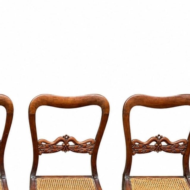 Portuguese Chairs in Mahogany, 19th Century, Set of 4 For Sale - Image 4 of 6