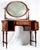 20th Century Walnut Vanity Dressing Table with Tilting Mirror and Arabescato Marble Top, 1890s For Sale - Image 3 of 12