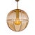 Metal Vintage Pendant Lamp in Smoked Glass and Brass from Peill & Putzler, Germany, 1970s For Sale - Image 7 of 9