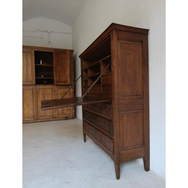 Late 18th Century Louis XVI Oak Secretary For Sale - Image 12 of 18