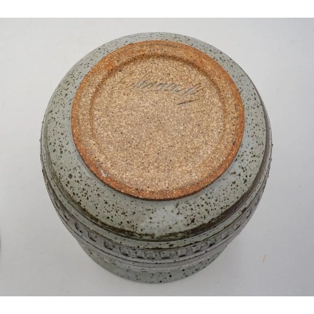 Ceramic Mid 20th Century Large Joel Edwards Lidded Jar For Sale - Image 7 of 9