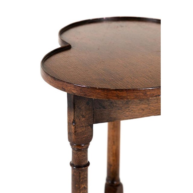 Clover Leaf Occasional Table in Oak For Sale - Image 6 of 10
