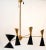 Four-Arm Brass Asymmetrical Chandelier For Sale - Image 11 of 13