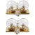 Metal Clear Globe Wall Lights, 1970s, Set of 2 For Sale - Image 7 of 7