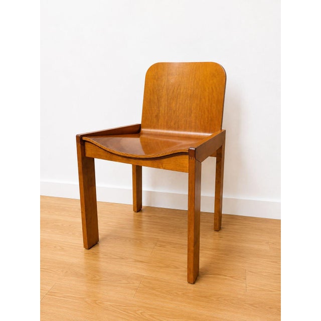 Mid-Century Modern Vintage Bentwood Chairs attributed to Afra and Tobia Scarpa for Molteni, 1970s, Set of 6 For Sale - Image 3 of 18
