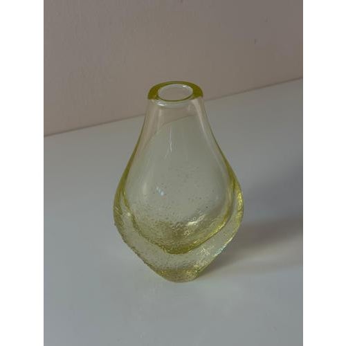 2000 - 2009 Yellow Vase by Miloslav Klinger for Železný Brod Sklo For Sale - Image 5 of 11