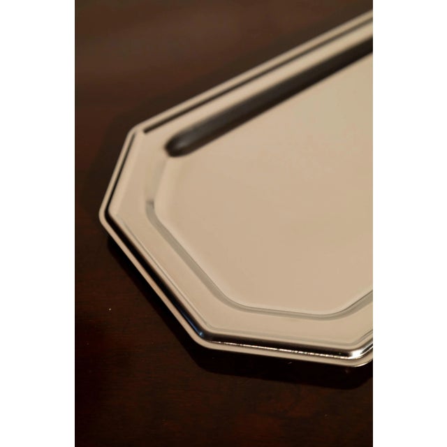 Metal Italian Stainless Steel Tray For Sale - Image 7 of 11