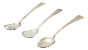 Set of Three Serving Spoons in Silver, Set of 3