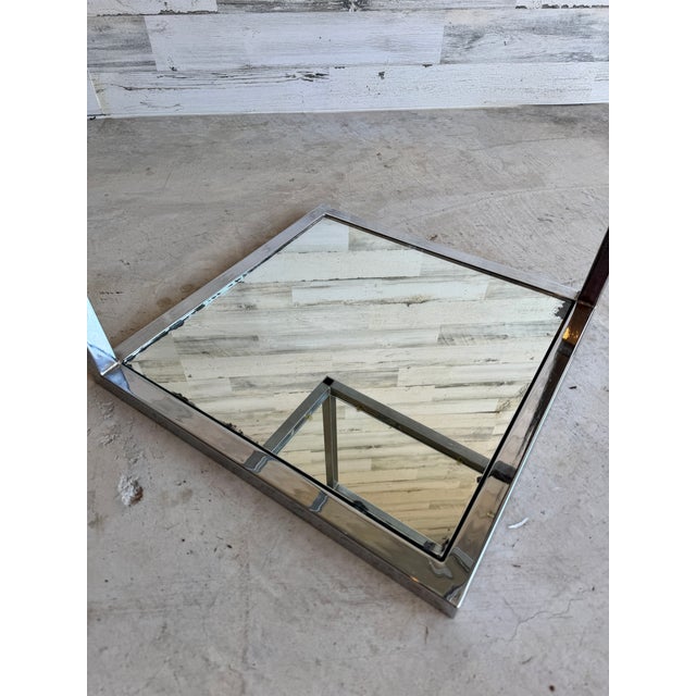 Geometric Chrome Etagere For Sale In Dallas - Image 6 of 12