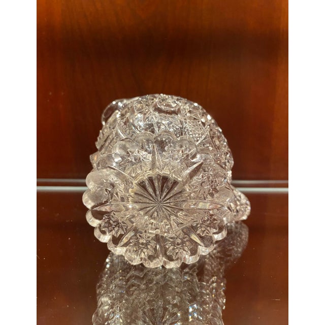 Glass Stunning! American Brilliant Period (Abp) 1800’s-Early 1900’s Rare Cut Glass Antique Creamer / Multi Purpose Piece. With Sparkling, Intricate Details For Sale - Image 7 of 12