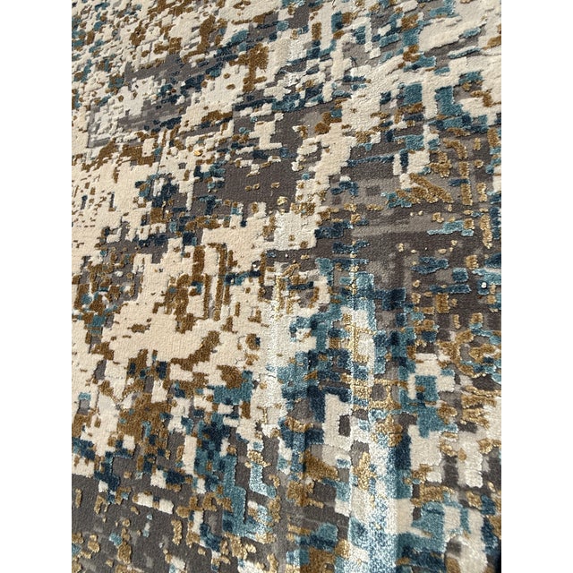 9ft 10in × 11ft 6in Feizy Cadiz Custom Cut Area Rug For Sale - Image 12 of 12