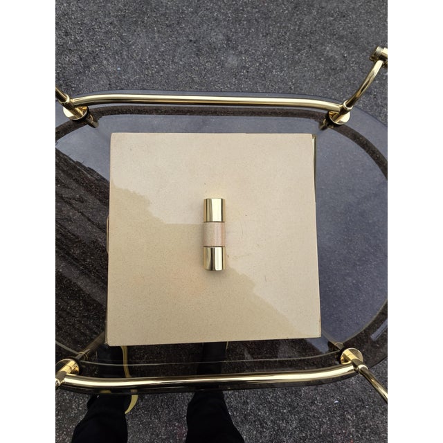 Bakelite and Brass Jewelry Boxes, 1970s For Sale - Image 6 of 7