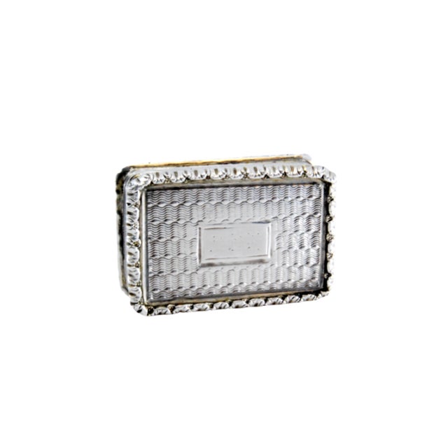 Silver and Gold Vinaigrette Box For Sale - Image 10 of 10
