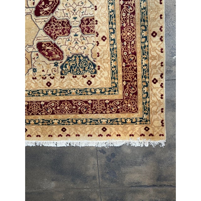 Textile Vintage Lahore Wool Rug For Sale - Image 7 of 8