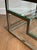 Pair of designer side tables in chrome, brass and glass. French work. Circa 1970. For Sale - Image 10 of 12