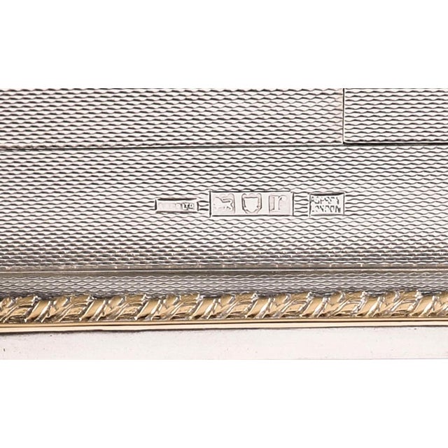 Antique Sterling Silver Playing Card Box Casket from Asprey, 1912 For Sale - Image 18 of 18