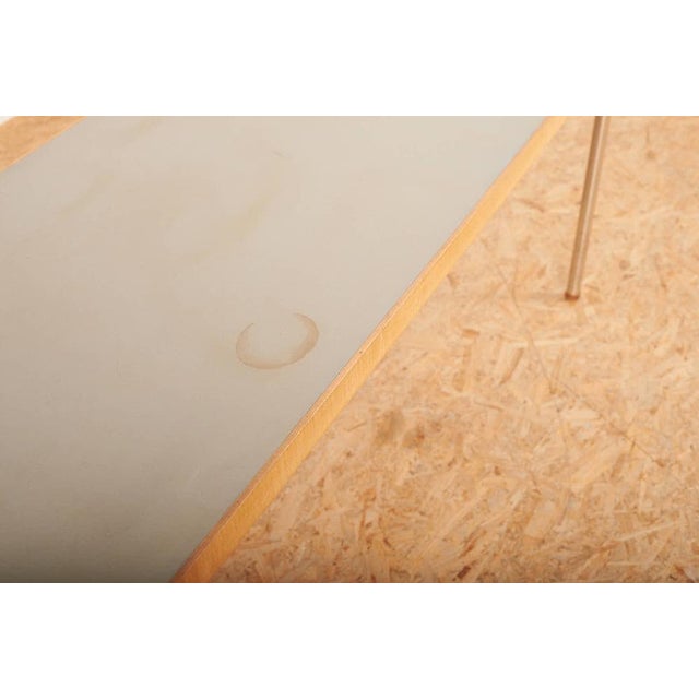 Table with Legs in Chrome-Plated Tubular Steel with Wooden Ends For Sale - Image 6 of 14