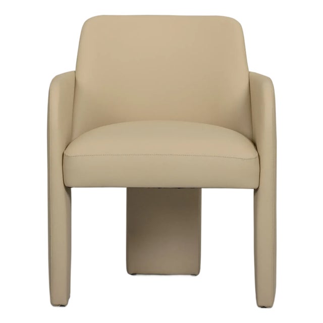 Leo Taupe Performance Vegan Leather Dining Chair For Sale In Los Angeles - Image 6 of 6