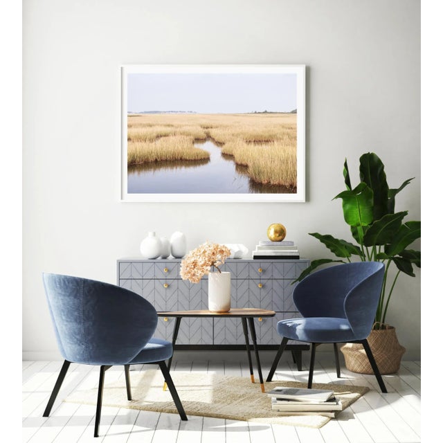 Large Coastal Landscape, New England Photography Print, 45 X 30" Photograph, Connecticut "Salt Marsh" For Sale - Image 4 of 8