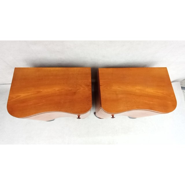 Mid-Century Modern Bedside Tables by Jindrich Halabala for Up Závody, 1950s, Set of 2 For Sale - Image 3 of 15