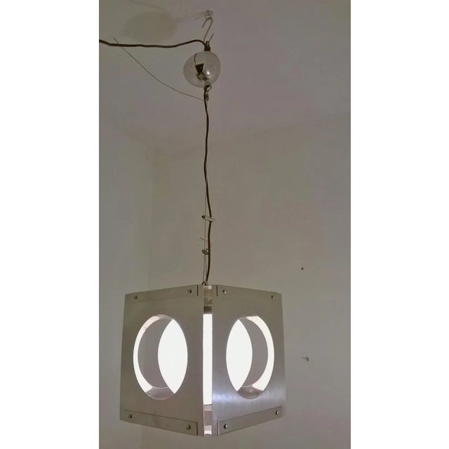 Metal Cubic Pendant by Paolo Tiche for Sirrah, 1970s For Sale - Image 7 of 7