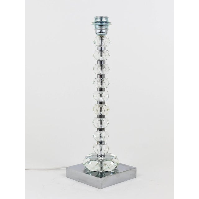 Table Lamp with Huge Faceted Diamond Crystals from Bakalowits & Söhne, Austria, 1970s For Sale - Image 13 of 14