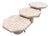 Vintage Set of 3 Pale Pink Octagonal Faux Stone Nesting Tables For Sale