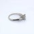 Contemporary 0.8ct Natural Round & Marquise Diamond Engagement Ring in Platinum - Size 6 For Sale - Image 3 of 8