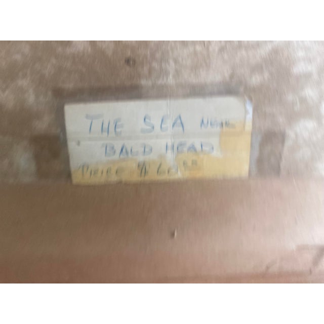 Fred Pye Well-Listed Artist Original Early Seascape Painting Bald Head For Sale - Image 13 of 15