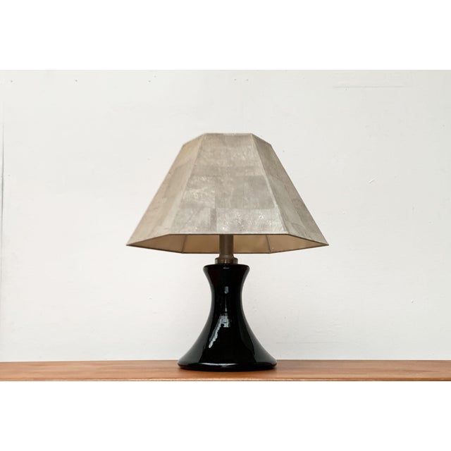 German Glass and Faux Cork Floor or Table Lamp by Ingo Maurer for M Design, 1960s For Sale - Image 15 of 18