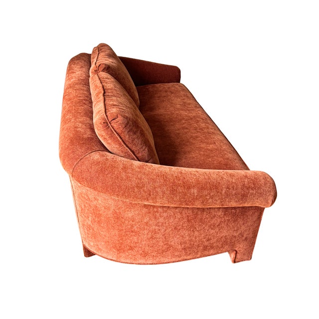 80's Curved Sofa in Style of Vladimir Kagan Directional For Sale - Image 10 of 10