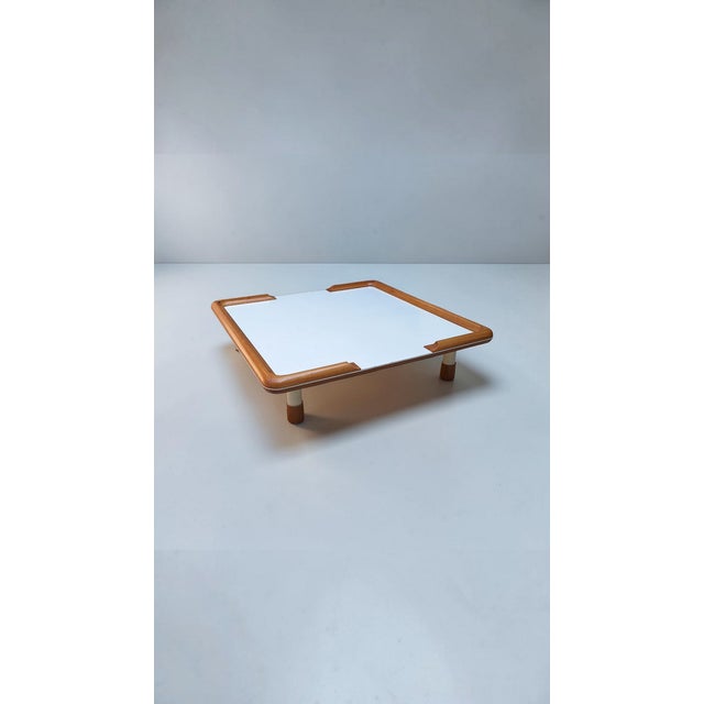 Large Oak and Laminate Coffee Table, Italy, 1970s For Sale - Image 9 of 9