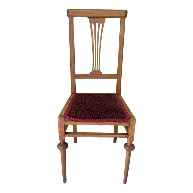 Vintage Art Nouveau Chair in Wood, 1920s For Sale