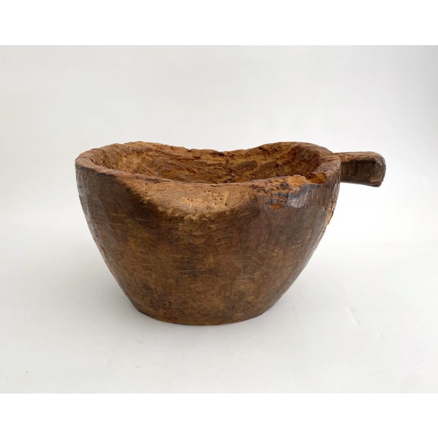 Antique Teak Hand-Sculpted Bowl For Sale - Image 10 of 10