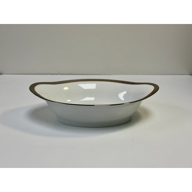 Charles Haviland & C. Parlon Limoges Malmaison Platinum (No Verge) Porcelain Set - 8 Pieces For Sale - Image 13 of 17