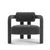 Double Arch Armchair in Charcoal Chenille from Insidherland, in New conditions. Designed from 2000 Labeled by Maker