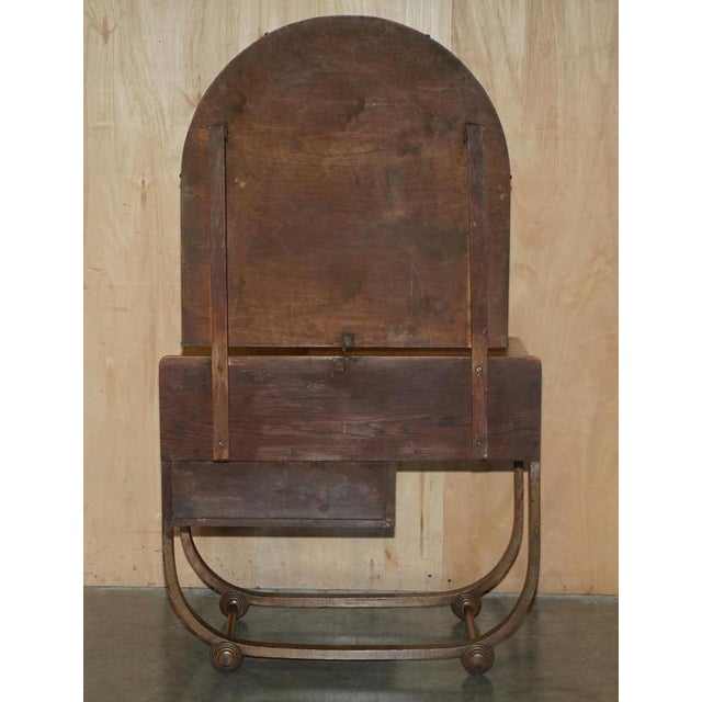 Art Deco Limed Oak Dressing Table and Stool from Heals London, 1920s, Set of 2 For Sale - Image 15 of 18